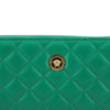 Versace Elegant Quilted Leather Zip Wallet