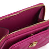 Versace Elegant Purple Quilted Leather Wallet