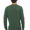 Baldinini Trend Green Cotton Mens Sweater