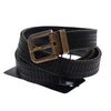 Dolce & Gabbana Elegant Blue Leather-Cotton Blend Men's Belt