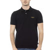 Baldinini Trend Black Cotton Men Polo Shirt