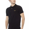 Baldinini Trend Black Cotton Men Polo Shirt