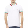 Baldinini Trend White Cotton Men Polo Shirt