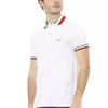 Baldinini Trend White Cotton Men Polo Shirt