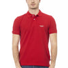 Baldinini Trend Red Cotton Men Polo