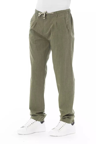 Baldinini Trend Army Cotton Men Chino