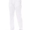 Baldinini Trend White Cotton Men Chino Pants