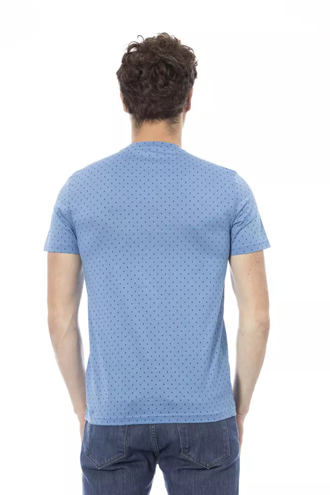 Baldinini Trend "Light Blue Cotton Men T-Shirt"