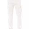 Baldinini Trend White Cotton Men's Cargo Trouser