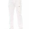 Baldinini Trend White Cotton Men's Cargo Trouser