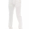 Baldinini Trend White Cotton Men Chino Pants