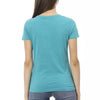 Trussardi Action Light Blue Cotton Womens Top