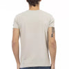 Trussardi Action Beige Cotton Men T-Shirt