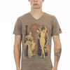 Trussardi Action Brown Cotton Men T-Shirt