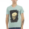 Trussardi Action Green Cotton Men T-Shirt