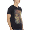 Trussardi Action Black Cotton Men V-Neck T-Shirt