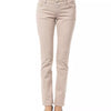 BYBLOS Beige Cotton Women Pant