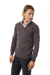 Gray Merino Men Sweater