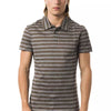 BYBLOS Gray Cotton Men Polo Shirt