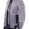 Nicolo Tonetto Gray Polyester Men's Bomber Jacket