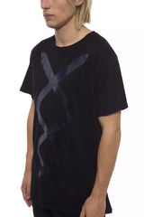 Black Cotton Men T-Shirt