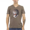 Trussardi Action Brown Cotton Men T-Shirt