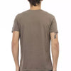 Trussardi Action Brown Cotton Men T-Shirt