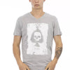 Trussardi Action Gray Cotton Men T-Shirt