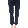 Ungaro Fever Blue Cotton Women's Capri Jeans