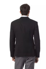 Black Wool Men's Blazer