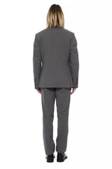 Gray Wool Men Suit