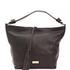 Pompei Donatella Brown Leather Women Shoulder Bag