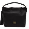 Pompei Donatella Black Leather Women Shoulder Bag