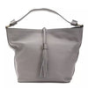 Pompei Donatella Gray Leather Women Shoulder Bag