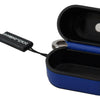 Dolce & Gabbana Elegant Blue Leather Airpods Case