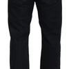 John Galliano Elegant Black Mainline Cotton Jeans