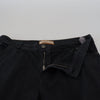 John Galliano Elegant Black Mainline Cotton Jeans