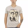 Trussardi Action Beige Cotton Men T-Shirt