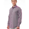 Bagutta Burgundy Cotton Men Shirt