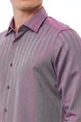 Burgundy Cotton Men Shirt