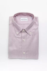 Red Cotton Men Shirt