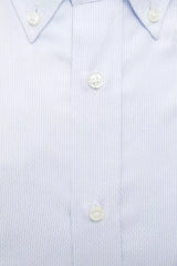 Light Blue Cotton Men Shirt