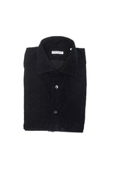 Black Cotton Men's Shirt