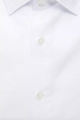 White Cotton Men's Shirt