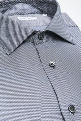 Blue Cotton Men Shirt