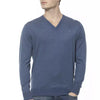 Billionaire Italian Couture Elegant Cashmere V-Neck Men's Sweater