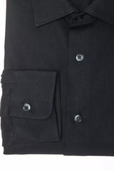 Black Cotton Men Shirt