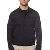 Verri Black Cotton Men Bomber Jacket