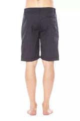 Black Cotton Men's Short