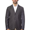 Verri Gray Cotton Men Blazer